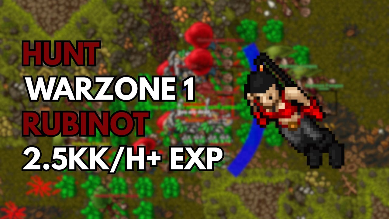Rubinot | Hunt RP 572 - Warzone 1 500k/H+ Profit 3.5kk/H+ Raw Exp