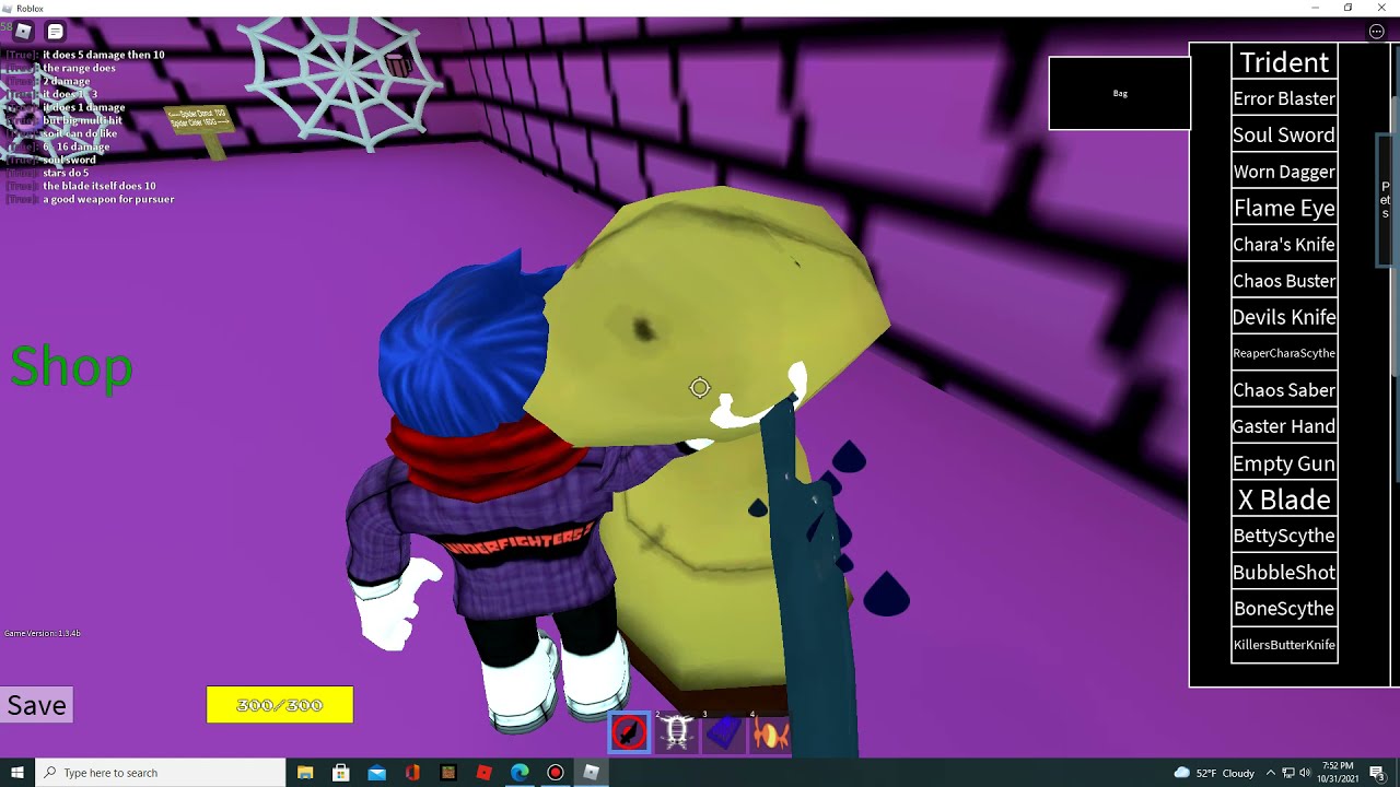 All UNDERTALE 3D BOSS BATTLES WEAPONS {I HAVE} DAMAGE [ROBLOX]