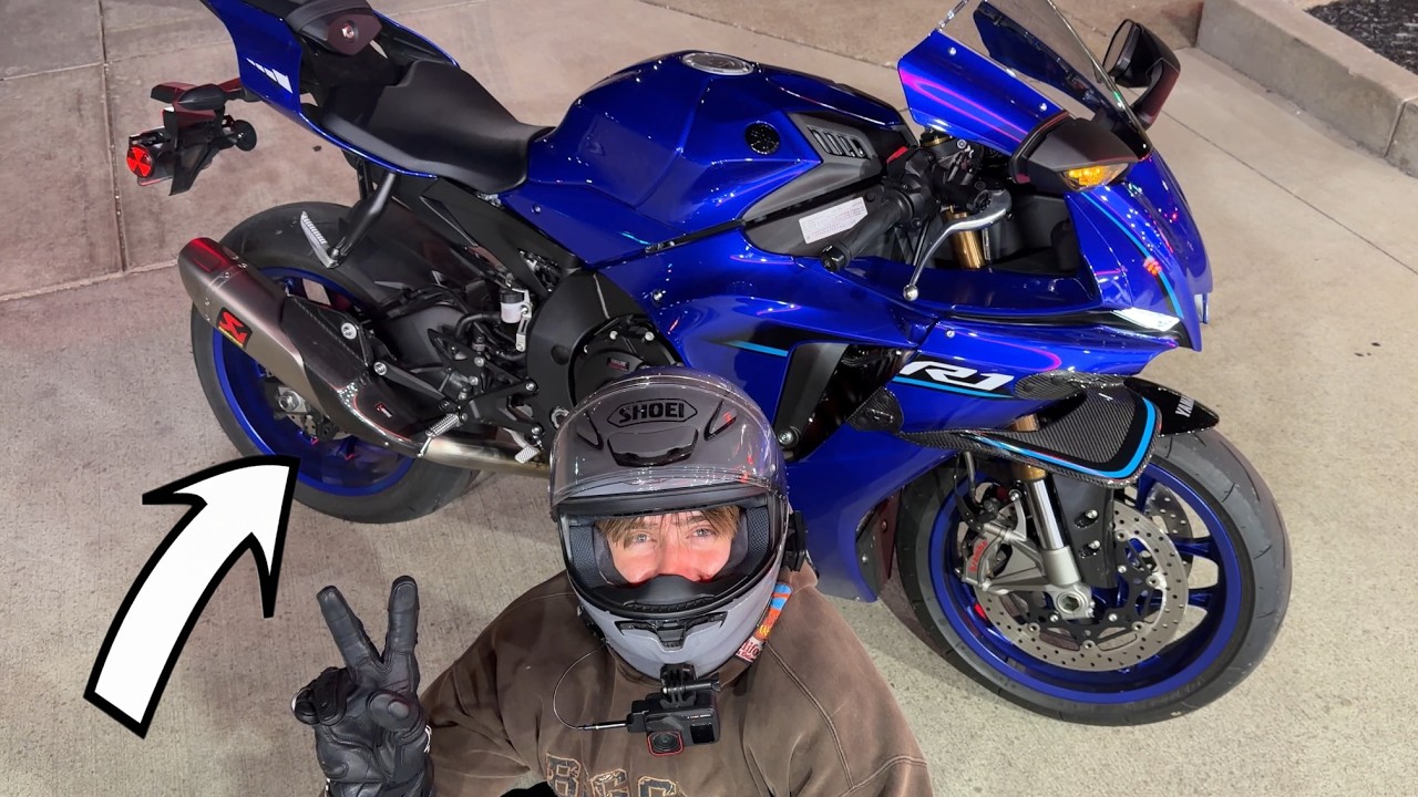 Wstawiłem przelotowy wydech w mojej Yamaha R1 (TERAZ STRZELA OGNIEM)