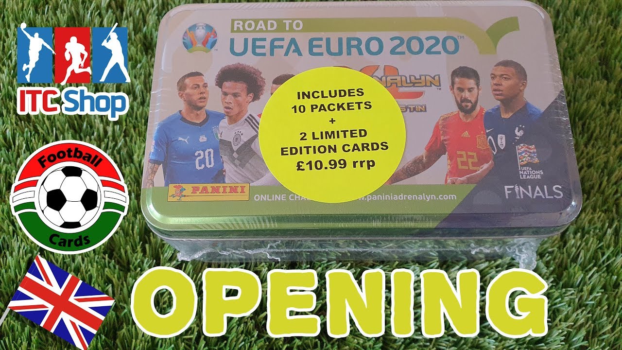 Panini Adrenalyn XL Road to Euro 2020 Nagy Fémdoboz Angol Kiadás | Opening