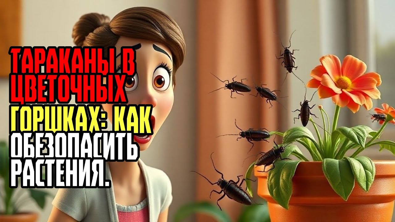 ТАРАКАНЫ В ЦВЕТОЧНЫХ ГОРШКАХ КАК ОБЕЗОПАСИТЬ РАСТЕНИЯ