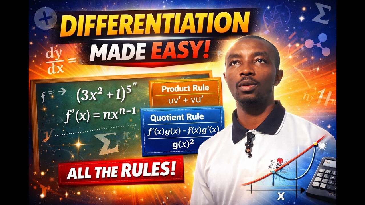 Differentiation Made Easy: Master Product, Chain & Quotient Rule Fast! Part 1