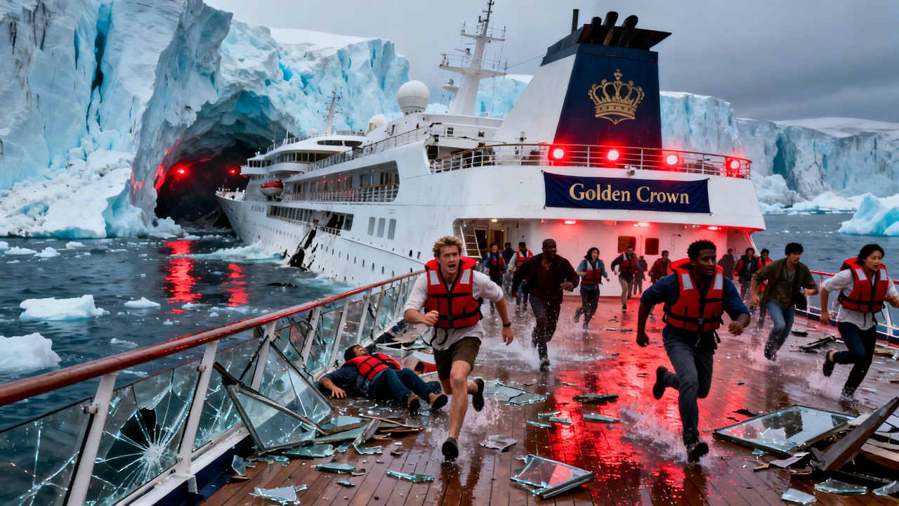 When a Monster Iceberg catches a cruises ship - Passengers Worst Nightmare (Full Cinematic AI)