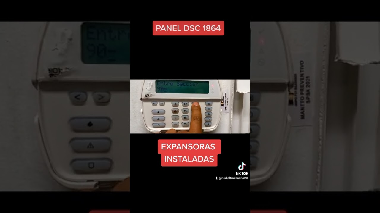 COMO VER EXPANSORAS INSTALADAS EN EL PANEL DSC 1864