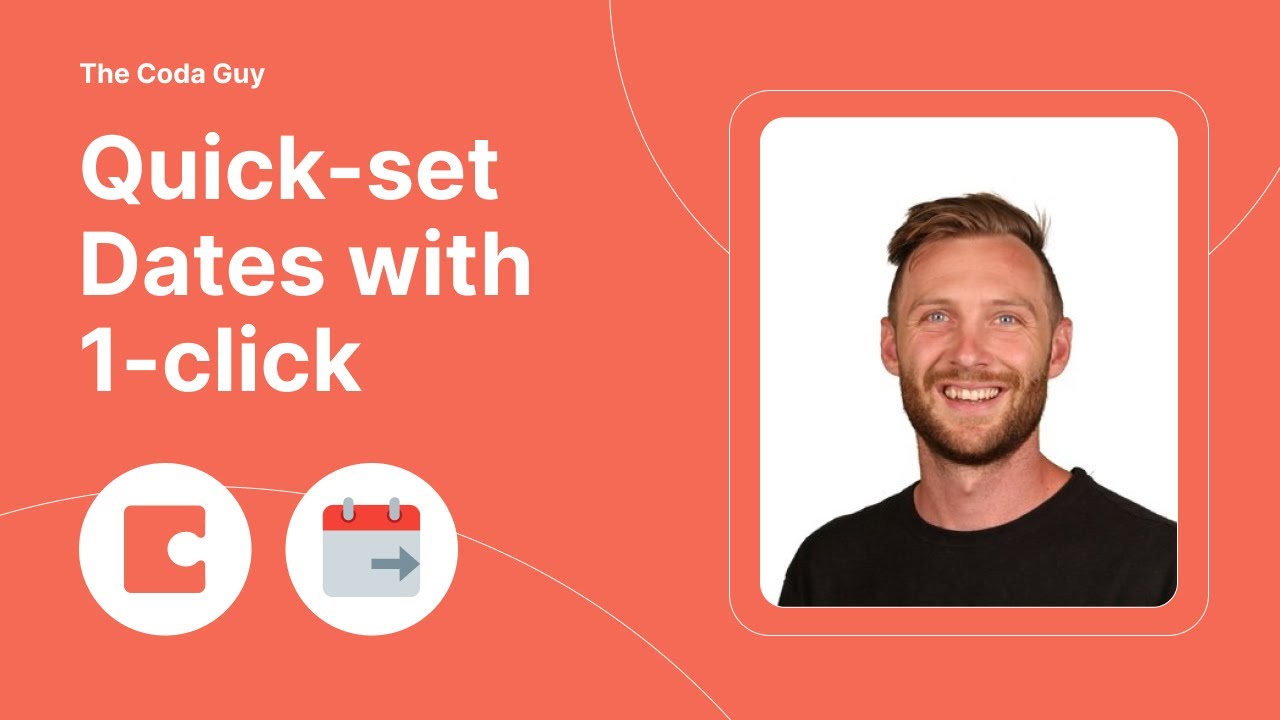 Set date filters on your Coda tables with 1 click