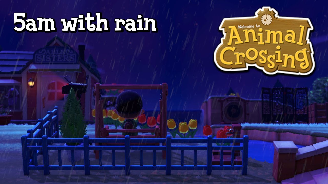 5am - Animal Crossing: New Horizons Chill Relaxing Music With Rain
