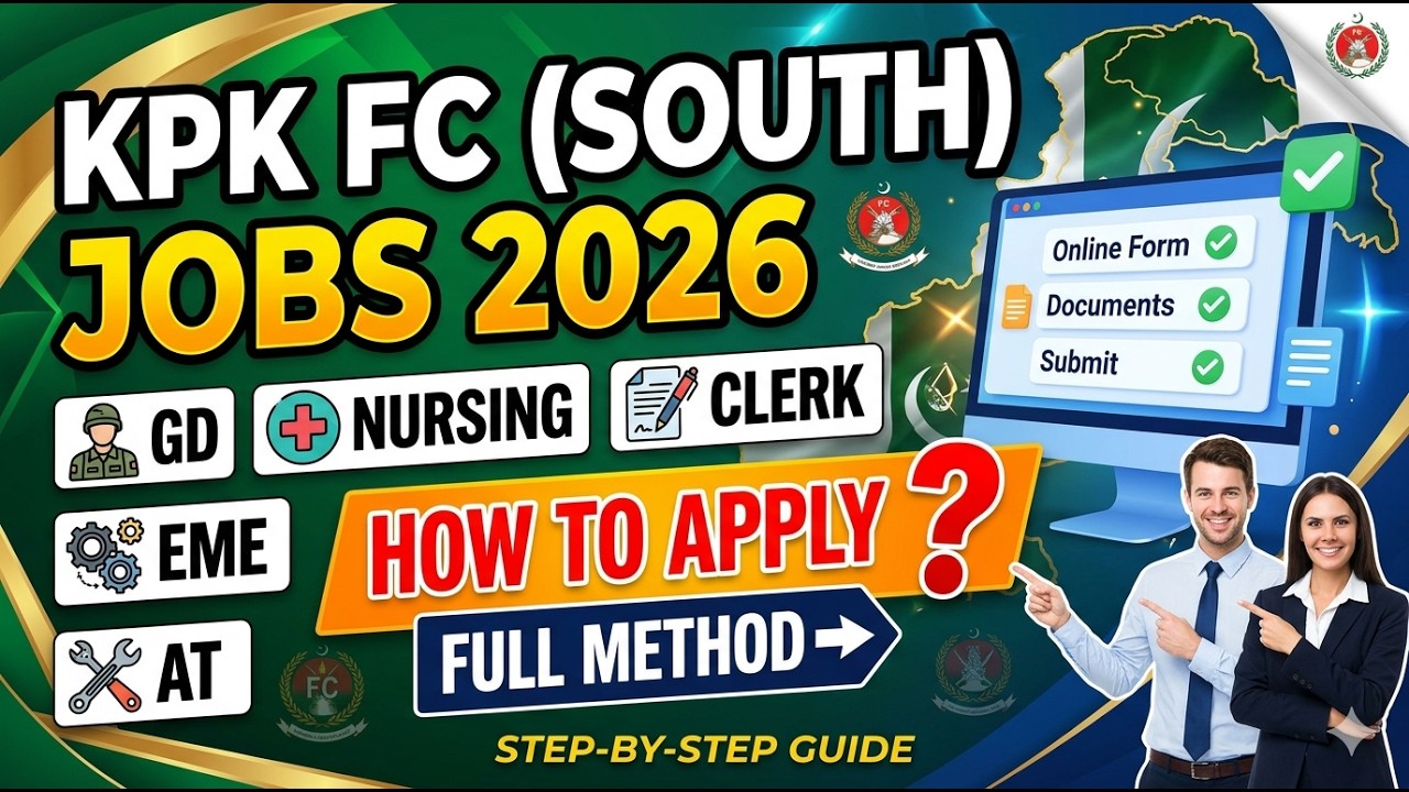 KPK FC(south) JOB 2026 join as GD,Nursing,Clerck,EME,AT How To apply in this Job |Full Methode.
