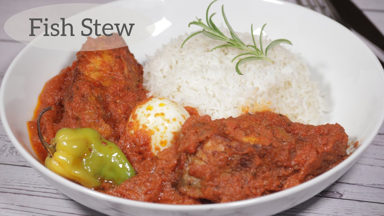 TOMATO and PEPPER FISH STEW Recipe | Easy Fish Stew African Style | Sauce de Poisson Frit