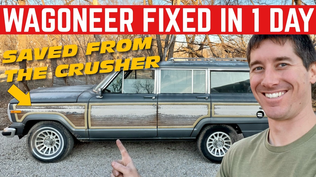 I FIXED THE FIRST ABANDONED GRAND WAGONEER IN ONE DAY... WILL IT DRIVE?