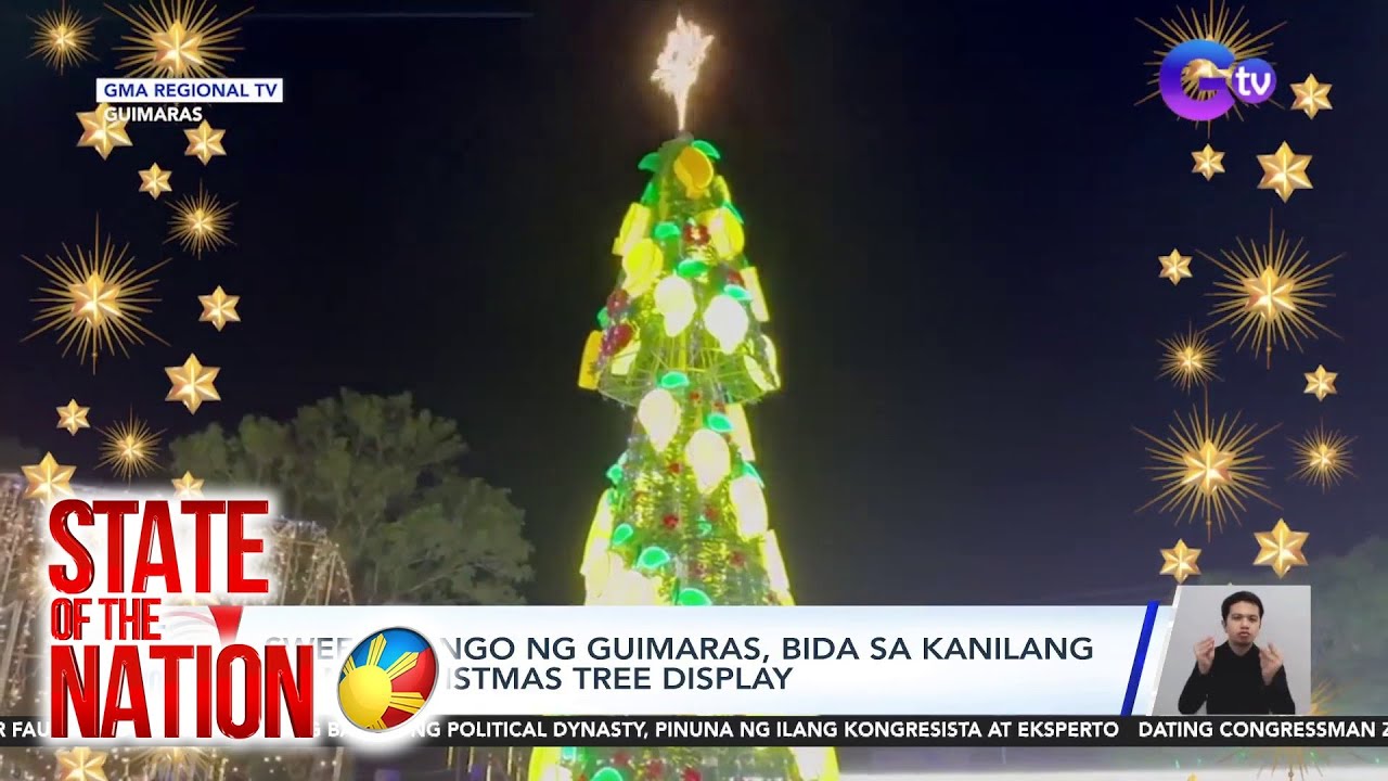 Sweet mango ng Guimaras, bida sa kanilang giant Christmas tree display | SONA