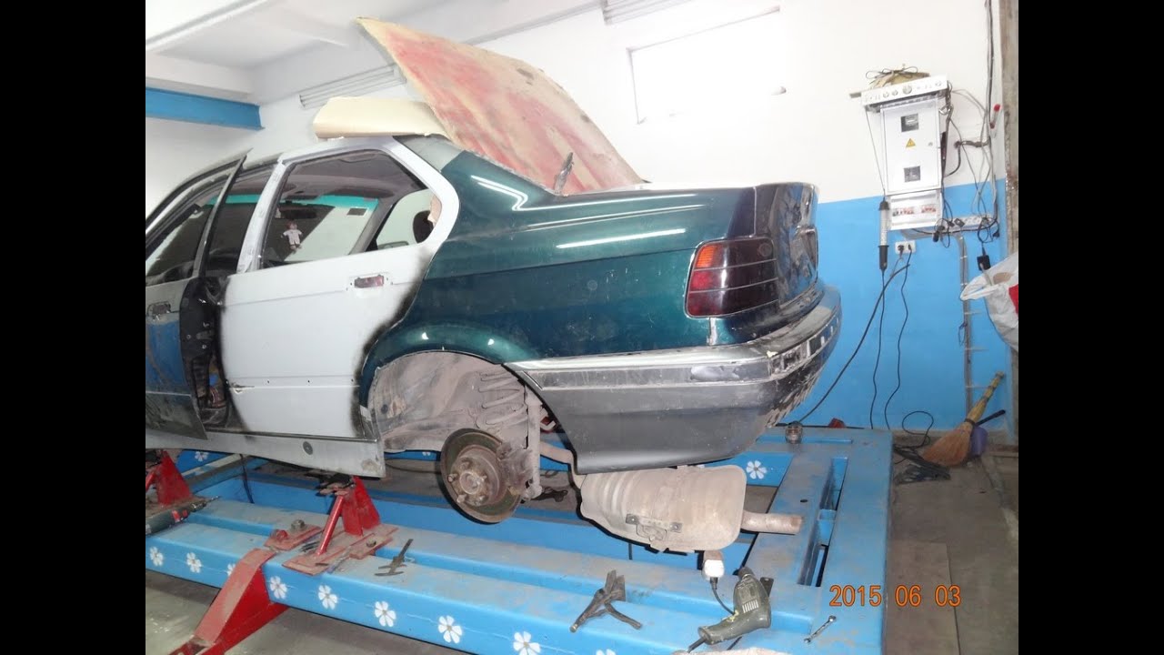 замена заднего крыла BMW E36
