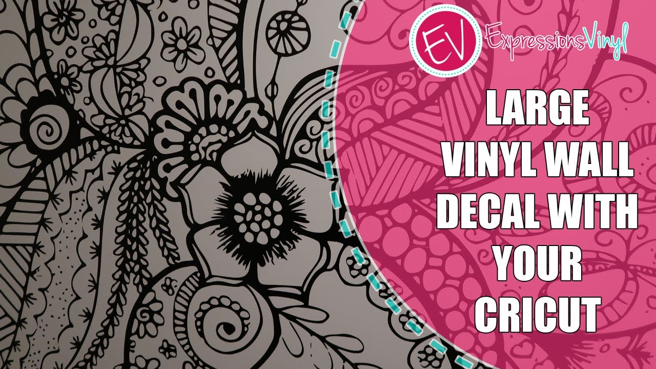 How to create a large vinyl wall decal in Cricut Design Space.