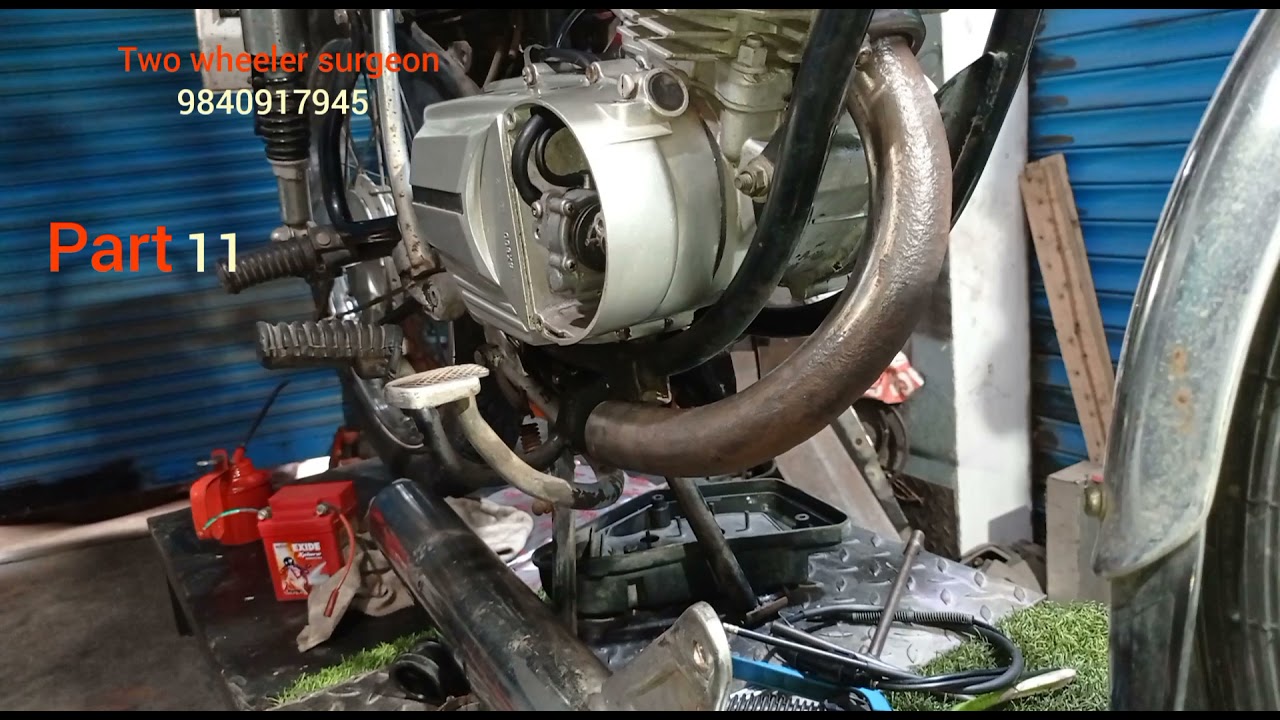 Yamaha rx100 2 stroke | How to fit silencer| Very important