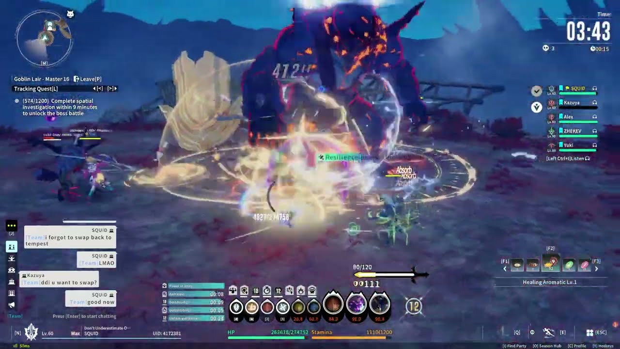 [BPSR] Goblin Lair Avoiding Flame Ogre Stomp - Shield Spec