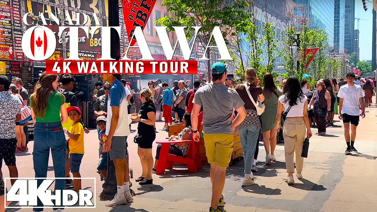 Ottawa Canada Weekend Walk in 4K UHD (HDR) 60fps