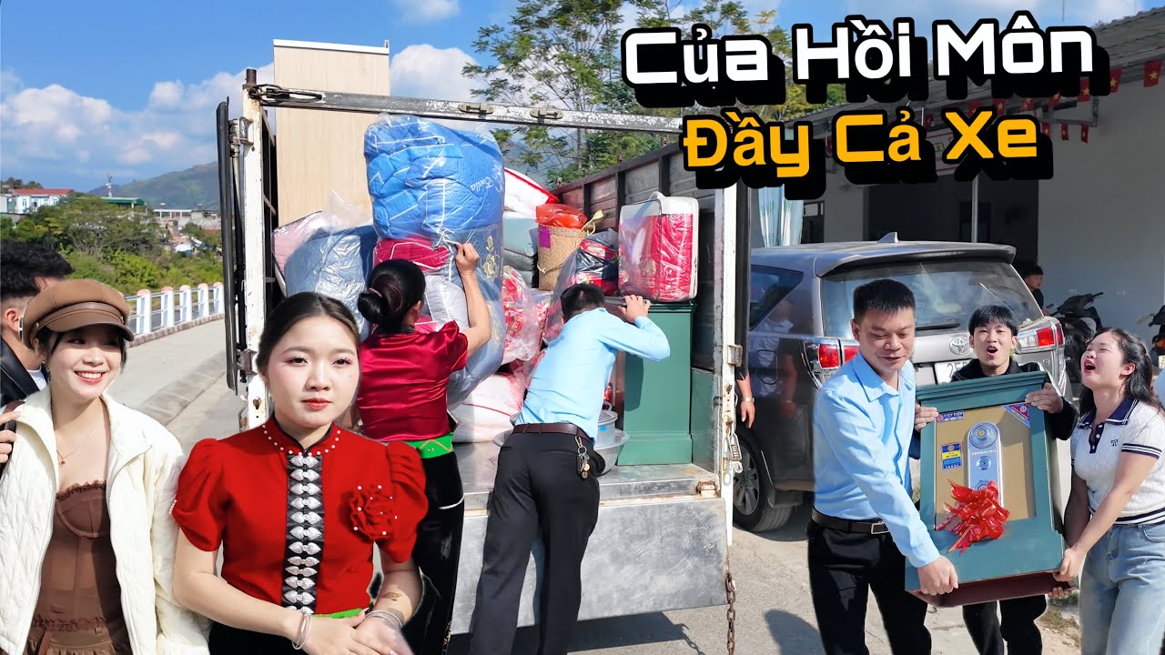 Lấy Vợ Người Thái Vui Quá, Của Hồi Môn Được Tặng Chất Đầy Cả Xe Tải...!