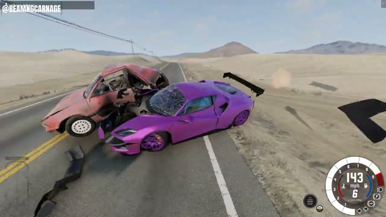 Massive Crash Compilation in BeamNG drive #200 - BeamNG Carnage