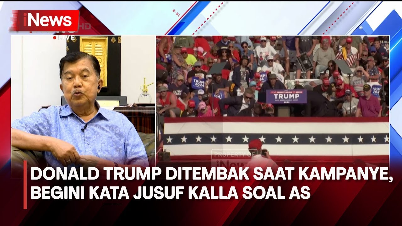 Insiden Penembakan Donald Trump, JK: Keamanan AS Gagal Menjaga Presidennya - iNews Sore 15/07