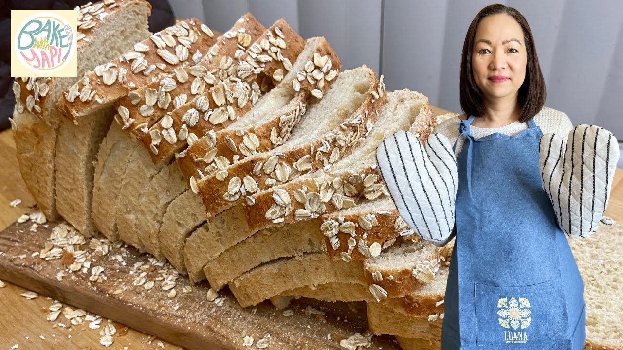 *EASY BREAD MACHINE RECIPE* Oatmeal Loaf Bread - Recipe | BakeWithYapi
