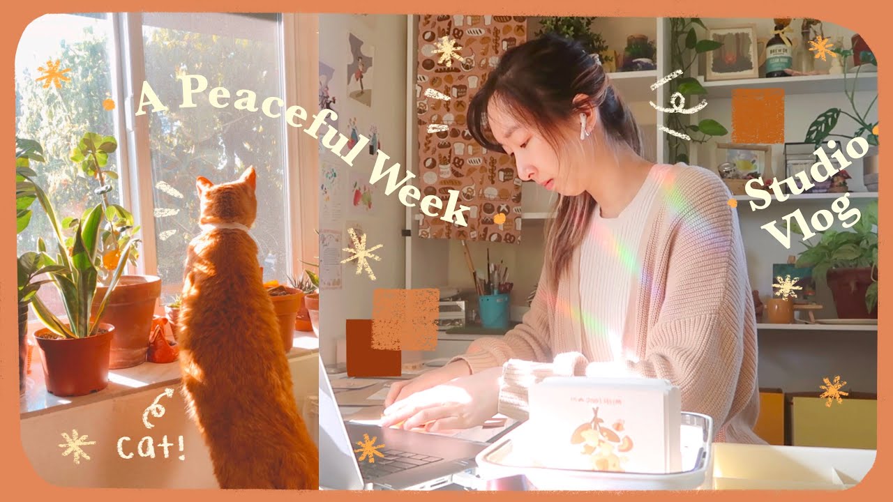 Studio Vlog✧30:A New Start to March! Tackling Taxes, Making Friends & Welcoming Milo the Foster Cat!