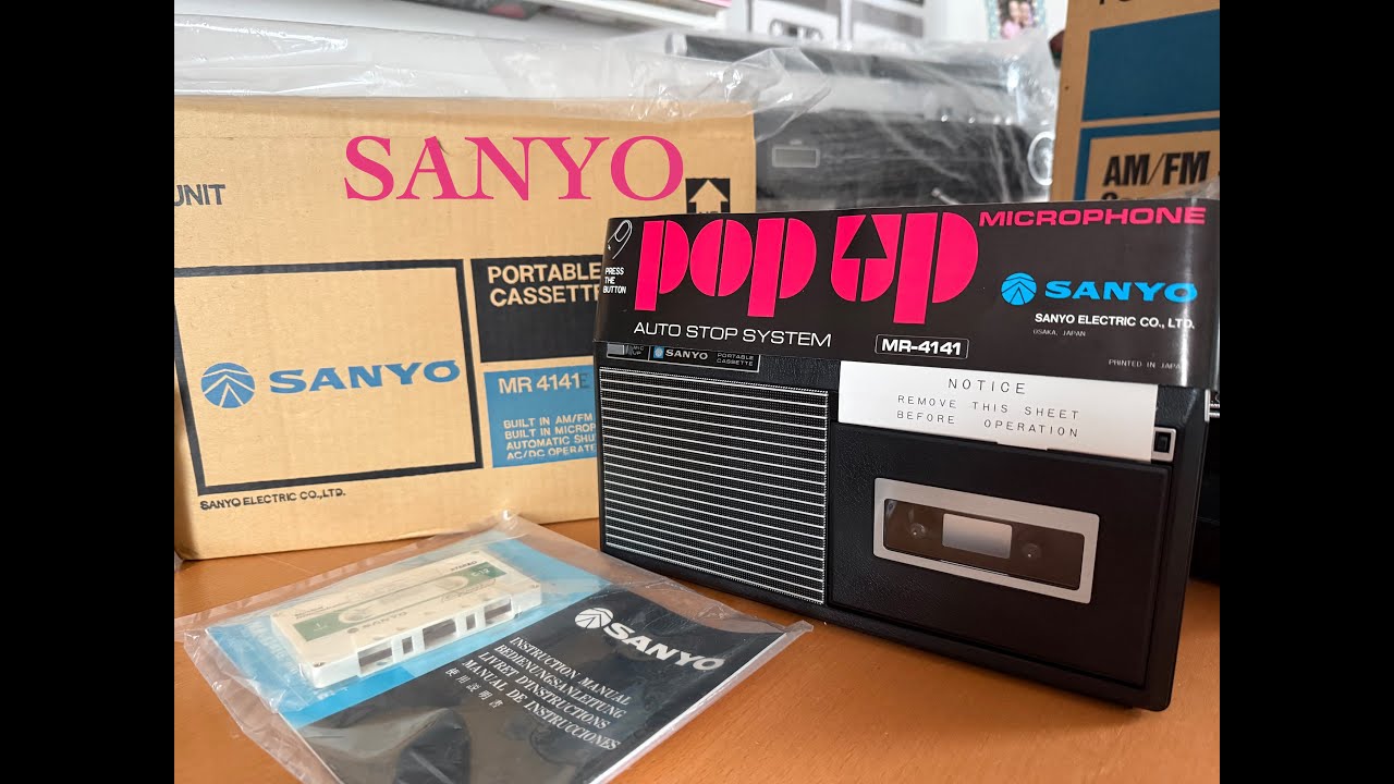 SANYO MR-4141E. A tape & radio test. Golden 80s.