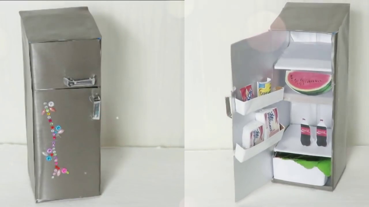 GELADEIRA DE CAIXA DE LEITE FAÇA VC MESMO DO LIXO AO LUXO