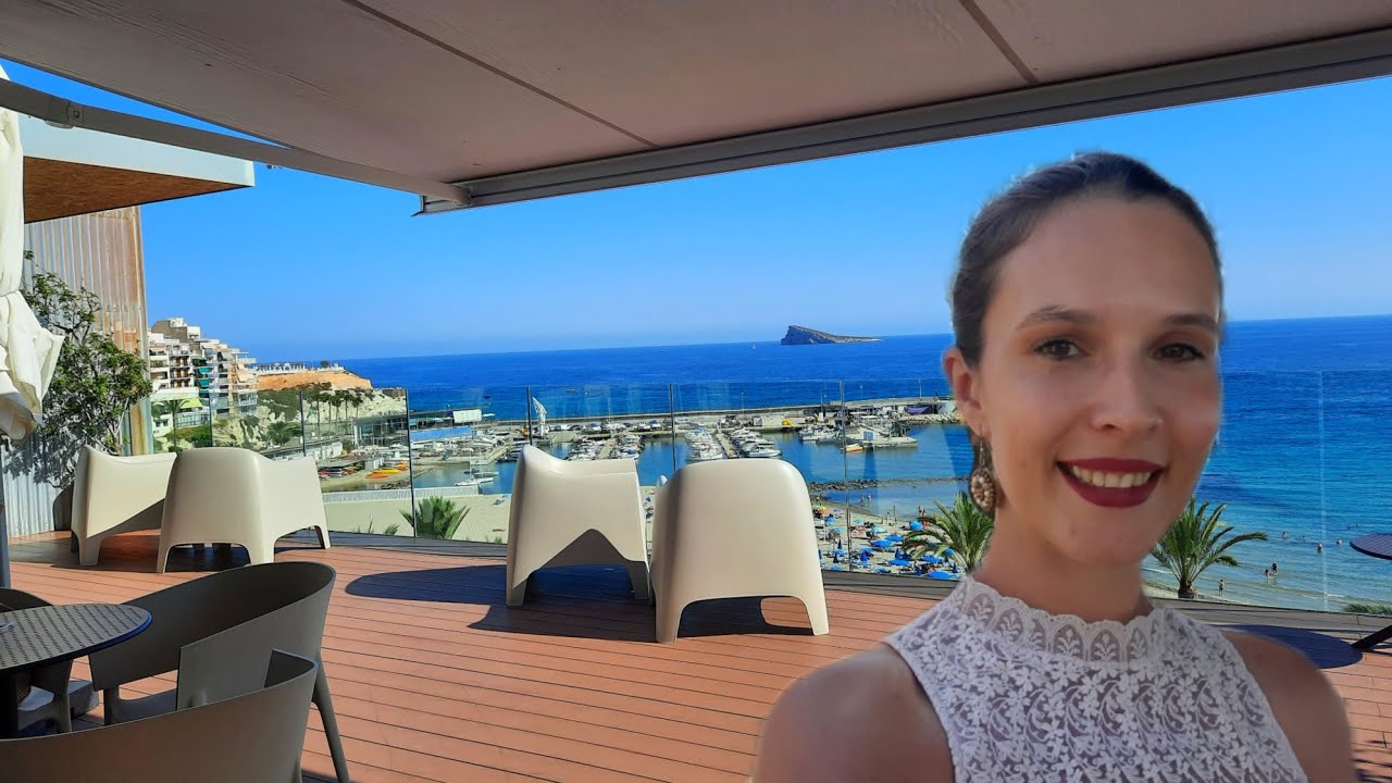 AMAZING terrace with SEA view, Poniente Beach HOTELS! #benidorm #hotel #montemar