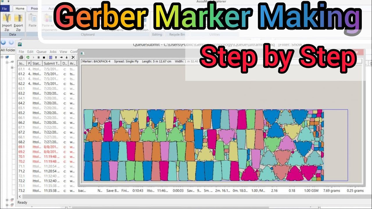 How to Make Marker by Gerber Software, Marker Making in Garment Industry, Marker Making Tutorial