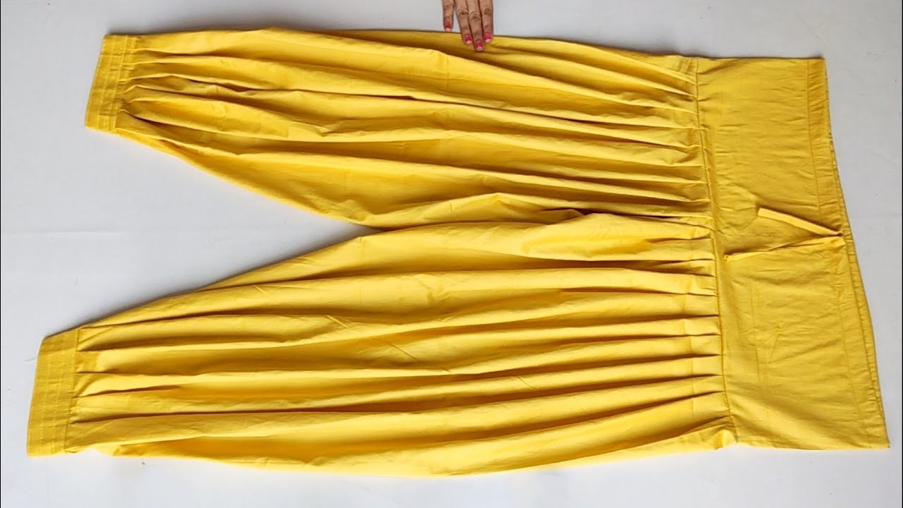 Very Easy Trendy Afghani Salwar Cutting and Stitching | Salwar Cutting and stitching