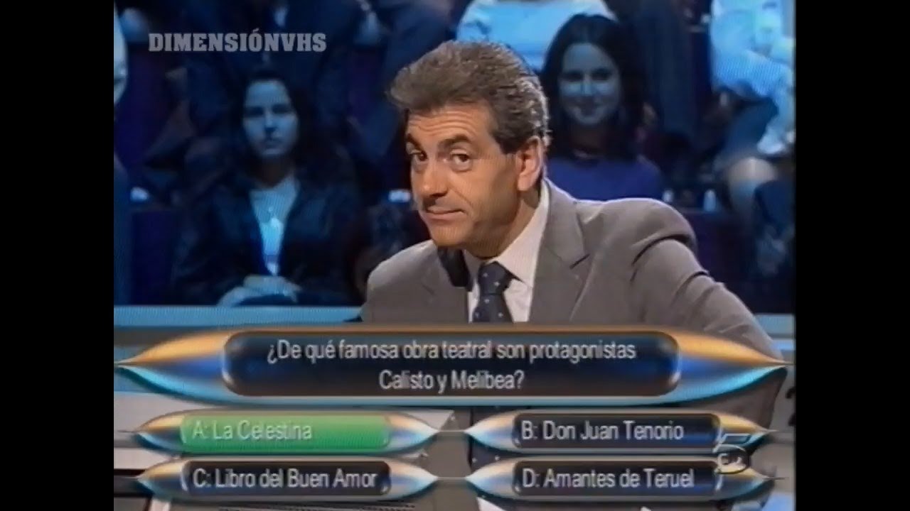 Fragmento Quién quiere ser millonario (1999) Tele5 - Con Carlos Sobera