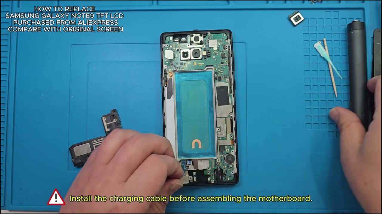 HOW TO REPLACE SAMSUNG GALAXY NOTE9 TFT LCD PURCHASED FROM ALIEXPRESS / COMPARE WITH ORIGINAL SCREEN