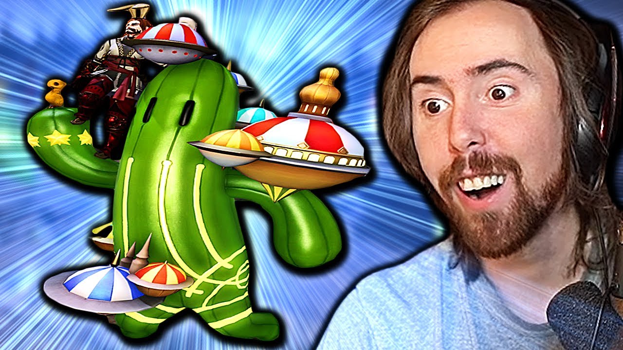 1 Month of FFXIV FARMING for This MOUNT! Asmongold Gets The Cactus