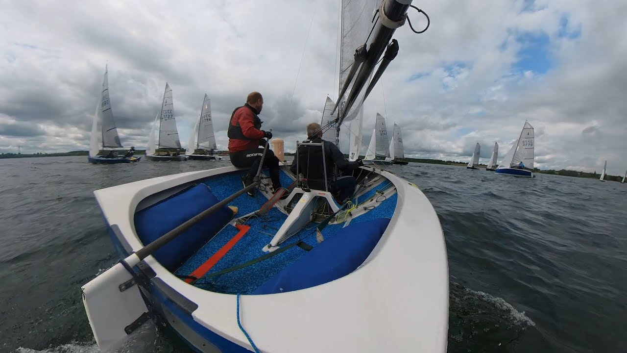 Merlin inlands race 1 - tough race in shifty breeze