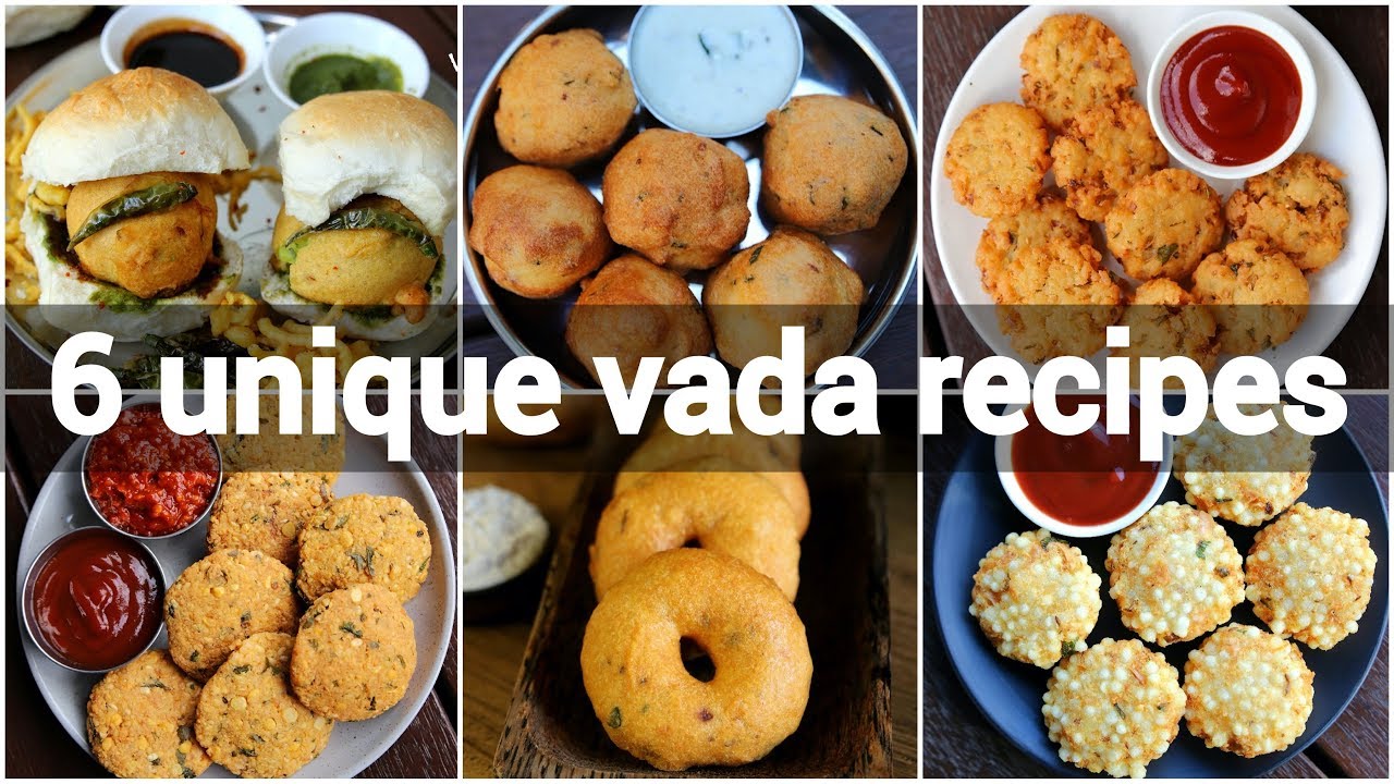 6 unique and easy vada recipes collection | instant vadai recipes | south indian vada recipes