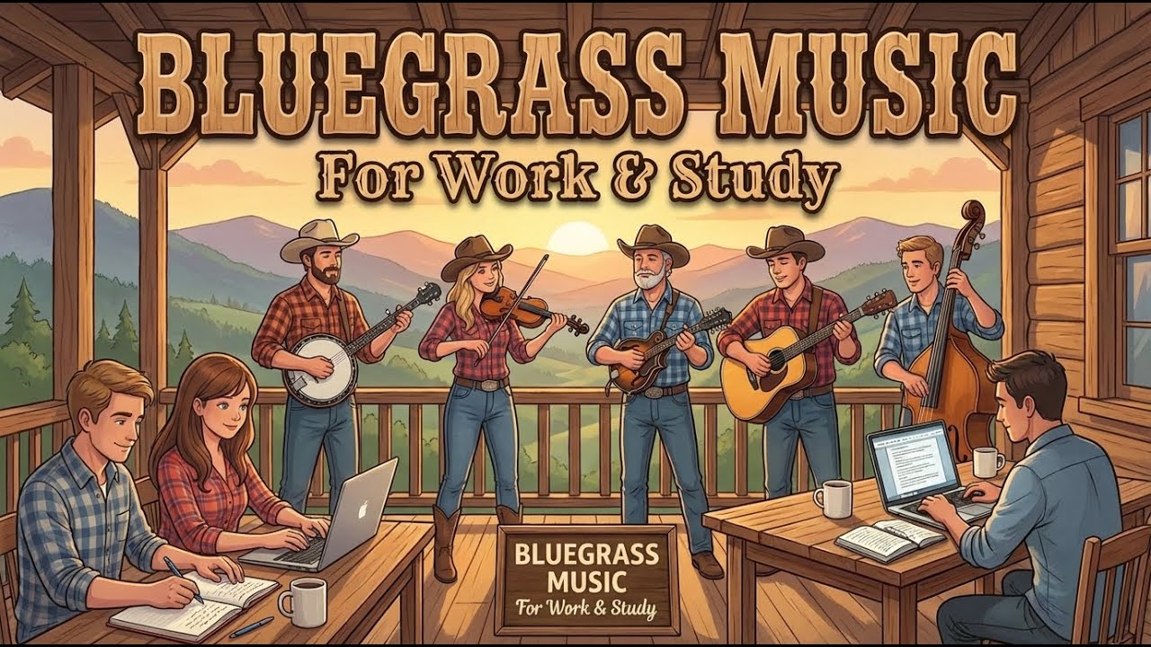 🪕 Bluegrass Music for Work & Study 🎵 Happy Instrumental Background Music #2