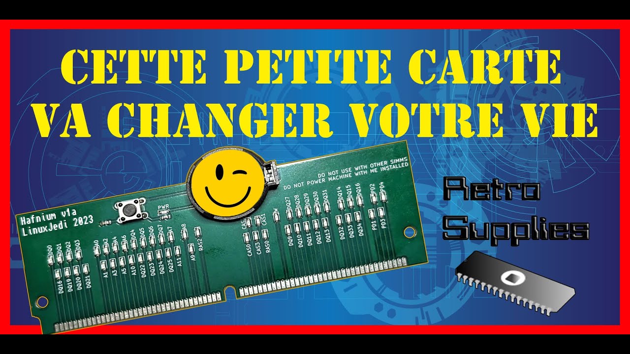 Nouvelle pcb hafnium de test mémoire pour Amiga 4000
