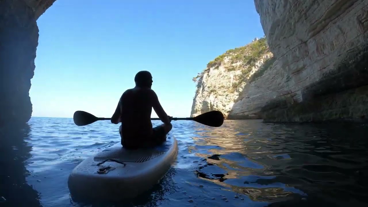 Tour della costa e delle grotte marine del Gargano Puglia in sup/kayak