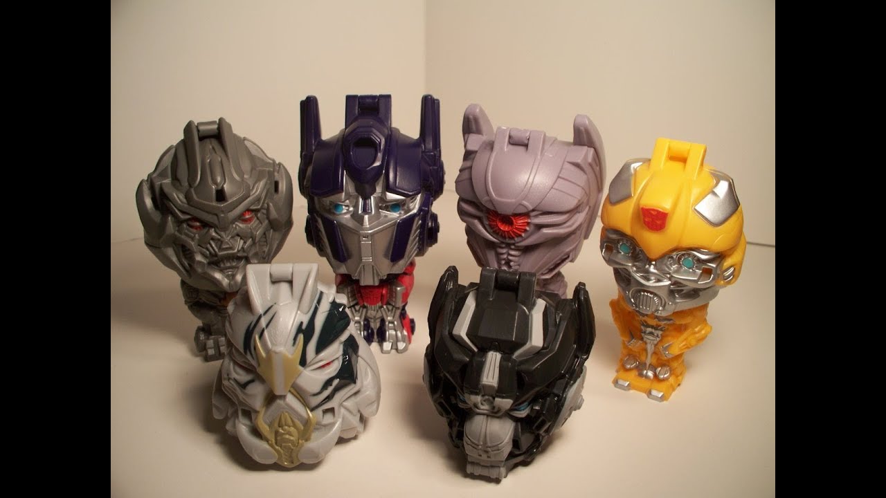 TRANSFORMERS 3 DOTM BURGER KING MOVIE TOYS BUMBLEBEE SHOCKWAVE IRONHIDE STARSCREAM FIGURE REVIEW