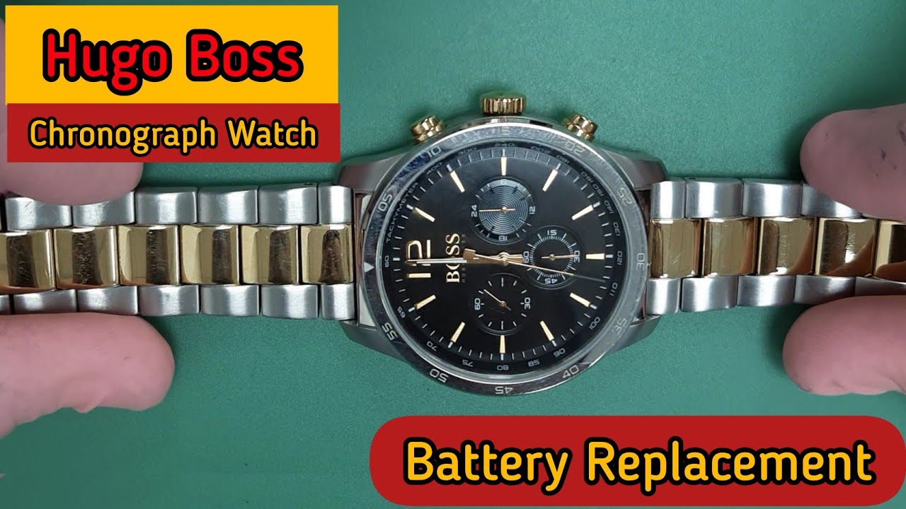 HUGO BOSS Chronograph Watch&nbsp;Battery Replacement | SolimBD
