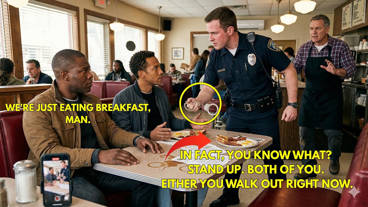 Racist Cop Tries to Kick Two Black Men Out of Diner — Unaware They’re Undercover Detectives