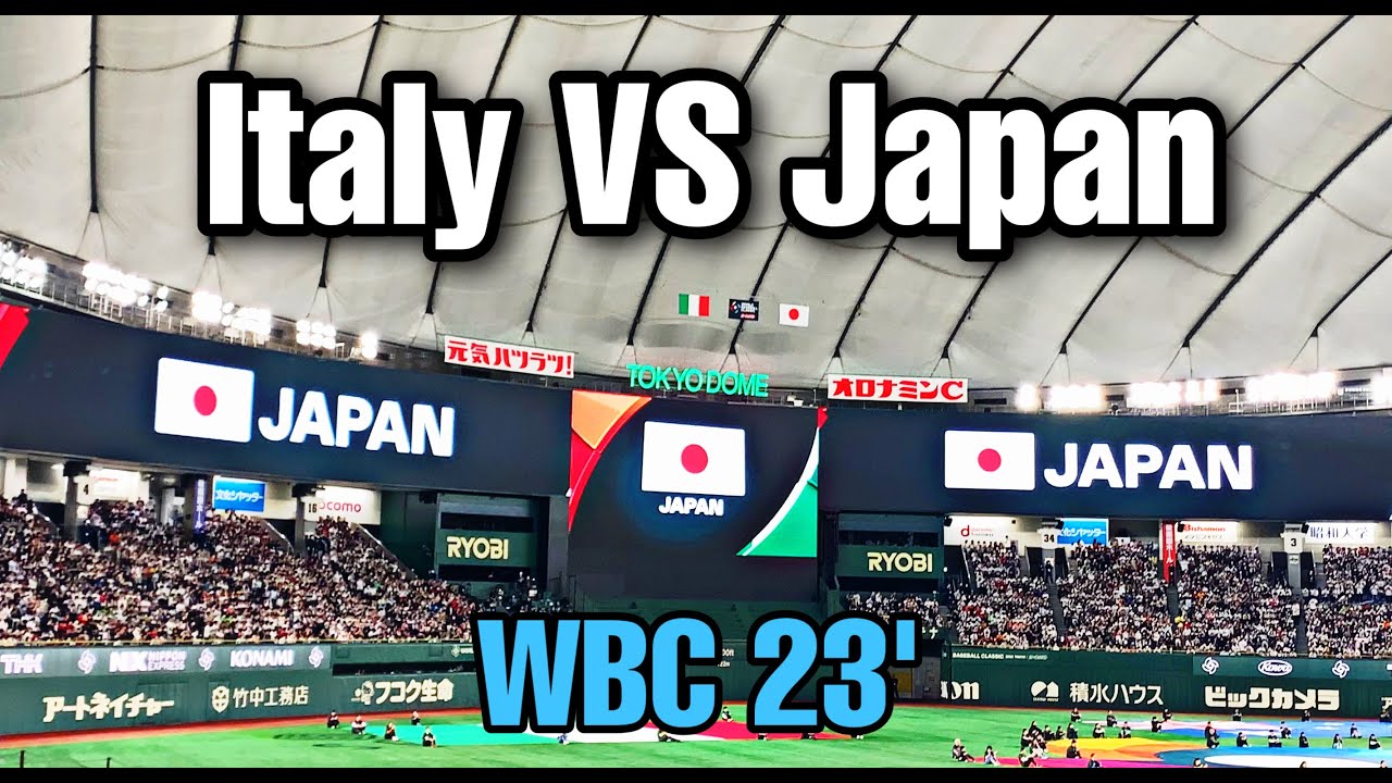 WBC 23' Tokyo Dome | Italy vs. Japan
