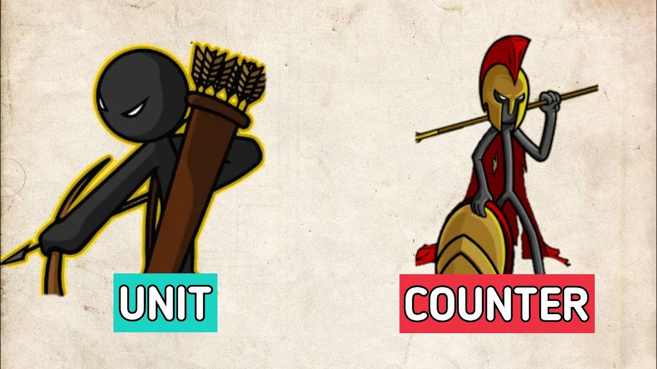 Unit beserta counternya nya di game stickwar legacy #stickwarlegacy 