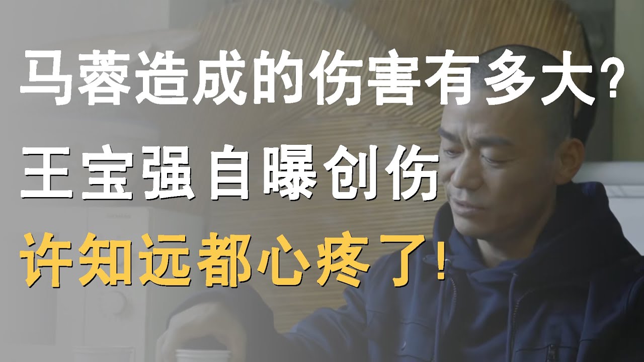 马蓉给王宝强造成的伤害到底有多大？王宝强自曝创伤，许知远都心疼了！