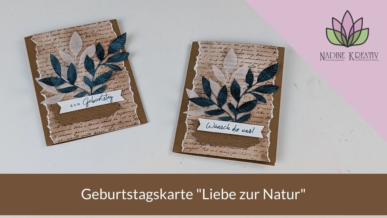 Bastelanleitung Geburtstagskarte 