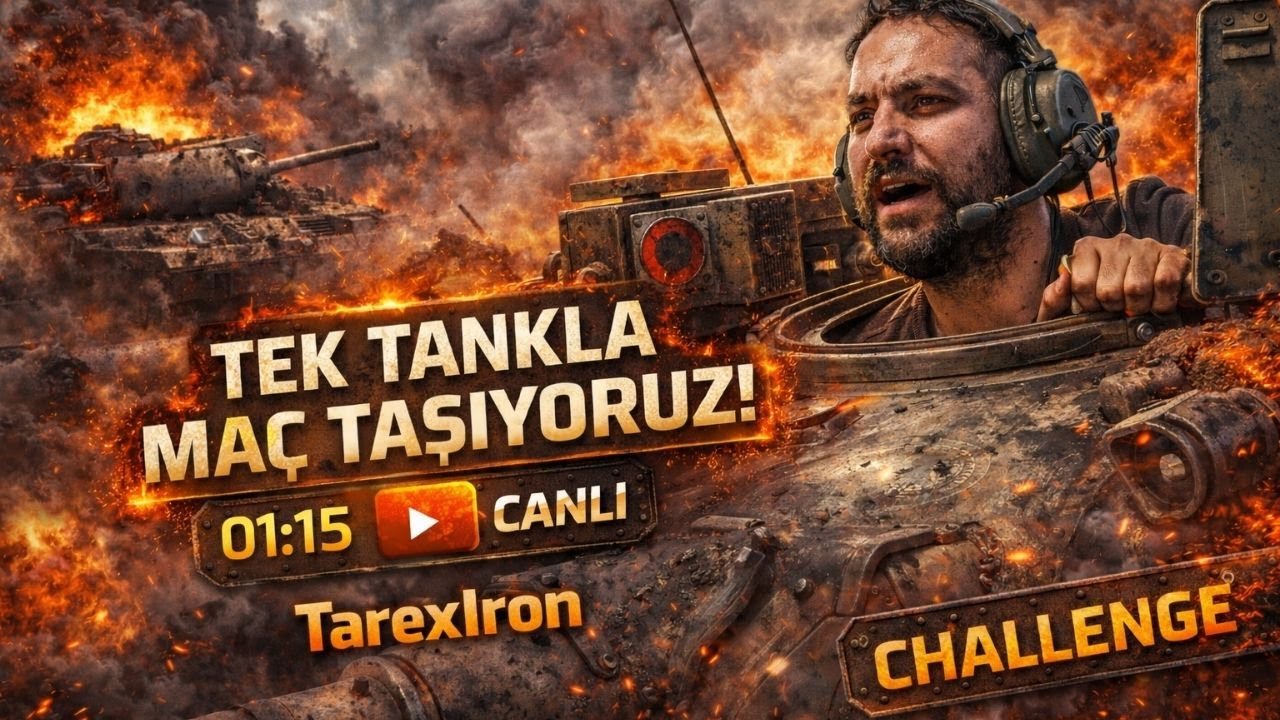 TarexIron ile World of Tanks CANLI 🔥 Saat 23:00’te Savaş Başlıyor!