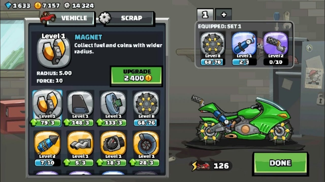 560 289 Coin - Vehicle Superbike Upgrade || Hill Climb Racing 2