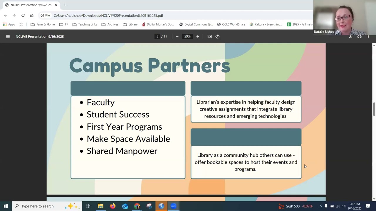 Demonstrating The Library’s Value To Campus Stakeholders At A Private University
