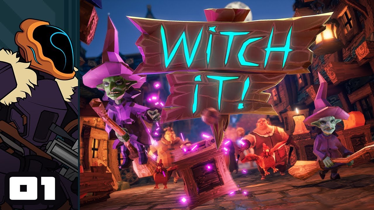 Let's Play Witch It! With Friends - PC Gameplay Part 1 - No One Suspects The Roofwitch!
