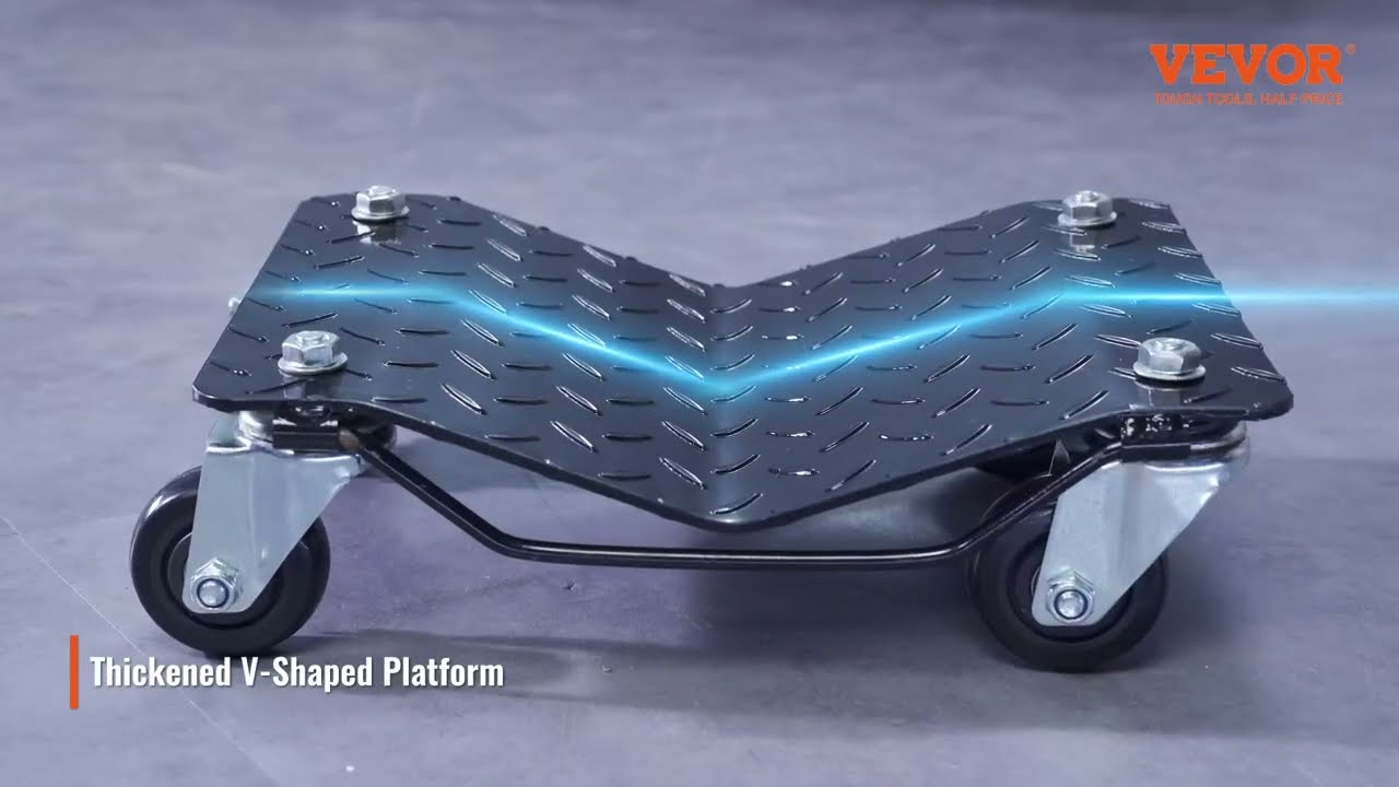 VEVOR Wheel Dolly: Effortlessly Move Cars & More with 3000 lbs Heavy-Duty Dollies!