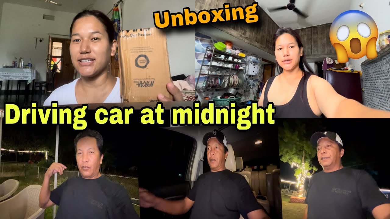 *DRIVING CAR AT MIDNIGHT 🕛 * WHERE I AM GOING? UNBOXING // PEMA’S CHANNEL